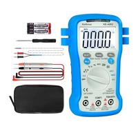 Multimeter 6000 Count TRMS Electrical Tester, Kethvoz 600V Voltmeter Battery Tester Measure AC DC Voltage Current Ohm Capacitance Temperature, Carrying Case & Sharp Test Leads Included