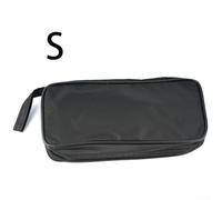 Multimeter Cloth Bag, Waterproof and Shockproof Soft Pouch for Digital Multimeter Tools, Black Protective Case (S)