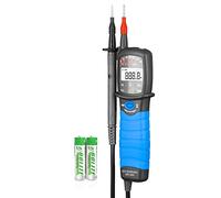 Multimeter Electrical Tester,Voltage Tester Pen AC DC 600V Volt Meter Measures Voltage, Continuity Tester, Phase Sequence Measurement, with Display Screen, Backlight, Lamp Light, Audible LED Alarms