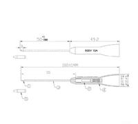Multimeter Leads - 2-Piece Non-Destructive 1mm Pin Probes for 2mm Diameter Multimeter Probes, Stainless Steel Tip with PA66 Nylon Insulation, 8.5 cm