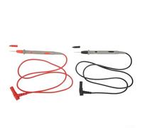 Multimeter Leads with for Ultra-Fine Needle Probes, 90 cm Silicone Insulated Cable, CAT II 1000V, Compatible with Digital Multimeters and Clamp Meters(Gold)