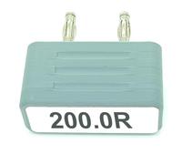 Multimeter Standard Accuracy Calibration Resistor 0.1% 25PPM Drift with 4mm Banana Plug for Handheld and Desktop Meters, 100R/1K/10K/100K/1M/10M - PLA 3D Printed Shell, Tight Fit Design