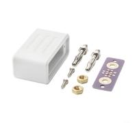 Multimeter standard resistor with 0 1% accuracy and 25PPM temperature drift, featuring 4mm lantern banana jack and 3D printed ABS shell for tight fit