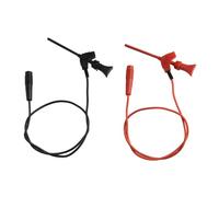 Multimeter Test Hook Clip Mini IC Hook 102 pack Silicone Nylon Multimeter Test UL1007 26AWG rated CompliantVoltage 30VAC60VDC Max.Current 3 Amperes Max