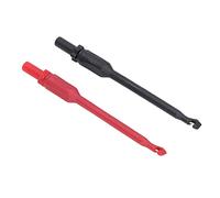 Multimeter Test Hook with Piercing Probe, 4mm Brass Plug, CNC Process, Flexible Durable PA Material for Circuit Testing and Large Current Applications