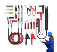 Multimeter Test Lead Kit | 21 in 1 Professional Banana Plug Tester Needle Probe - Electrical Test Multimeter Alligator Clip for Clamp Meters, Instruments