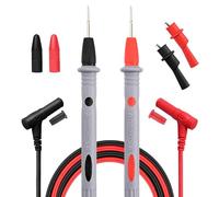 Multimeter Test Lead Set, PT1005 1000V 10A Multi-meter Test Probes, 2 Pcs Test Leads with Crocodile Clips and Nickel-plated Tips, Universal Testing Lead Compatible with Electric Tester