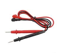 Multimeter Test Leads, 1 Pair 1000V 10A Probe Test Leads for Multimeter Tester with Silicone Shielded Copper Conductors, Heat Resistant Plastic Connectors, 70cm Cable Length, Red and Black Set
