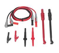 Multimeter Test Leads Kit, Electrical Test Leads Set with PVC Copper PA Testing Probes, Durable Car Repair Kit for Electrical Power Digital Testing, Includes 2 Clips 4 Probes 2 Cab