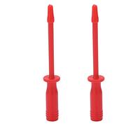 Multimeter Test Needle Pin with 4mm Port, 2Pcs / Set Round Head for Automotive Voltage and Circuit Testing - Easy Piercing, Insulated Design, Reliable Diagnostic Tool (Red)