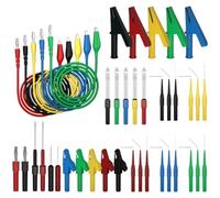 Multimeter Test Probe Kit 41pcs with Alligator Clip Adapters - Non-Destructive Detection for Power Supply Testing, PCB Board Maintenance, and Industrial Applications