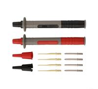 Multimeter Test Probes 2mm Nickel Plated Replaceable Tips