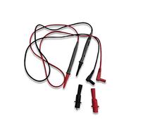 Multimeter Test Probes, Pair of 10A Electrician Extension Cables with Removable Needle for Voltage Measurement and Clip, Lightweight Rubber Design