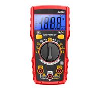 Multimeter Tester 1999Counts Digital with Voltmeter Ampmeter Resistance; Tests Live, Continuity Tester