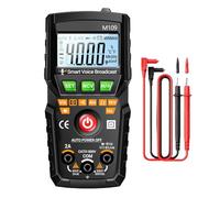 Multimeter Tester, Auto Voice Broadcast for Electricians Household Outlet Equipment, Debugging with Accurate Readings, Engineering Automotive Repair for Professional Use, 4.69x2.29x1.5 inches
