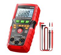 Multimeter Tester, Auto Voice Broadcast for Electricians Household Outlet Equipment, Debugging with Accurate Readings, Engineering Automotive Repair for Professional Use, 4.69x2.29x1.5 inches