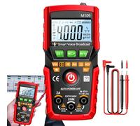 Multimeter Voltmeter - 4000-count DC AC Multitesters Digital - Electronic Measuring Tool with Auto Voice Broadcast for Electricians Household Outlet Equipment Debugging Engineering Automotive Repair
