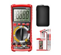 Multimetro Digital Professional | Car Battery Analyzer Detector Kit - DC AC Voltmeter - for Outlet Circuit Automotive Electrical Applications Home Garage Workshop Industrial