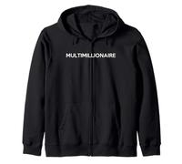 Multimillionaire Mindset - Wealth Status Financial Freedom Zip Hoodie