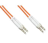 Multimode LSZH Duplex OM2 50/125 Fiber Optic Cable, LC-LC, 1 m