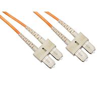Multimode LSZH Duplex OM2 50/125 Fiber Optic Cable, SC-SC, 1 m