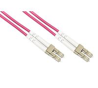 Multimode LSZH Duplex OM4 50/125 Fiber Optic Cable, LC-LC, 5 m