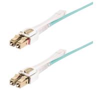 StarTech.com 10m (32.8ft) LC to LC (UPC) OM4 Multimode Fiber Optic Cable w/Push Pull Tabs 50/125m 100G Bend Insensitive Low Insertion Loss - LSZH Fiber Jumper Cord
