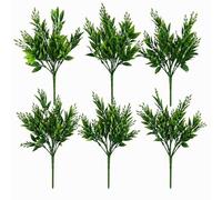 Multipack 32cm Artificial Green Foliage Spray Stem Faux Leafy Decorative Greenery
