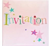 Multipack 36 Party Invites (Stars & Colours) For any event 6x6pk Cards With Envelopes