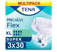 Multipack 3X TENA Flex Super X Large (3300ml) 30 Pack Incontinence Protection