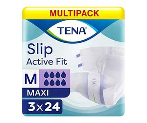Multipack 3X TENA Slip Active Fit Maxi Medium (3270ml) 24 Pack Incontinence Protection