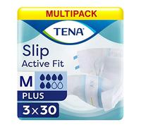 Multipack 3X TENA Slip Active Fit Plus Medium (2165ml) 30 Pack Incontinence Protection