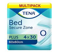 Multipack 4X TENA Bed Plus 60x60cm (1250ml) 30 Pack Incontinence Protection