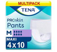 Multipack 4X TENA Pants Maxi Medium (2500ml) 10 Pack Incontinence Protection