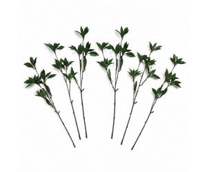 Multipack 55cm Artificial Laurel Leaf Spray Stem