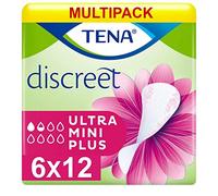 Multipack 6X TENA Discreet Ultra Mini Plus (140ml) 24 Pack Incontinence Protection