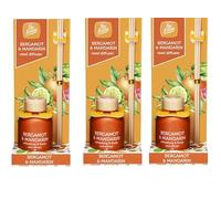 Multipack Bergamont & Mandarin Reed Aromotherapy Diffuser 50ml - Holiday Home Fragrance Freshener (3)
