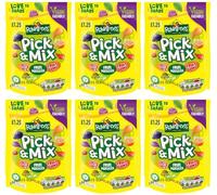 Multipack Bulk Candy Pick & Mix Vegan Friendly Sweets Sharing Bag 120g PMP Pack of 6 By Experts Supplies