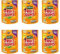 Multipack Bulk Candy Rowntree's Fruit Gums Sweets Sharing Bags, Vegan Friendly Pouch 120g Pack of 6 By Experts Supplies