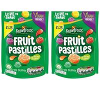 Multipack Bulk Candy Rowntree's Fruit Pastilles Vegan Friendly Sweets Sharing Bag 114g PMP Pack of 2 By Experts Supplies