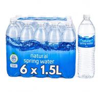 Multipack Cost co - 1.5l Still Spring Water, Bulk Hydration Pack For Everyday Use - 6 x 1.5l Bottles