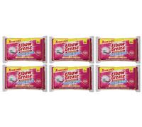 Multipack - Elbow Grease Non-Scratch Scourer Cleaning Sponge 2pk - Gentle Yet Effective Stain Removal for Glasses, Plates, Pots, and Pans - Extra Care Guaranteed (6, Non Scratch Scourer Sponge 2pk)