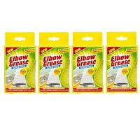Multipack - Elbow Grease Yellow Scrub Mate Sponge - Miracle Stain, Grease, and Grime Remover for Kitchen and Bathroom (Yellow Scrub x 4, One Size)
