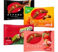 Multipack Japanese Kit-Kat Mini Bars- Imported Japanese Chocolate Candy Snacks Gift Box Sweets Treats for Kids, Women & Men (4 Pack, Matcha Green Tea, Dark Chocolate, Orange, Strawberry)