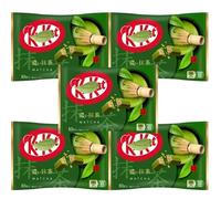 Multipack Japanese Kit-Kat Mini Bars- Imported Japanese Chocolate Candy Snacks Gift Box Sweets Treats for Kids, Women & Men (5 Pack, Matcha)