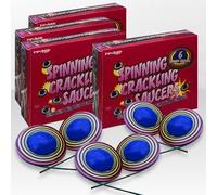Multipack of 48 Spinning Crackling Saucers | CAT F1 Novelty Pyrotechnics (8 Boxes)