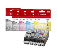Multipack of Canon PGi-520 and Cli-521 CMYK Inks