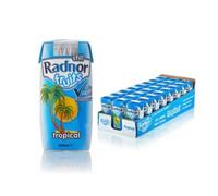 Multipack Radnor Fruits Spring Water Bulk 24x 200ml No Added Sugar Low Calorie Drinks- Perfect Drinks for Kids Birthday, Christmas or for Any Occation (Tropical Still)