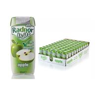 Multipack Radnor Fruits Spring Water Bulk No Added Sugar Low Calorie Drinks- Perfect Drinks for Kids Birthday, Christmas or for Any Occation (Apple 60x125ml)