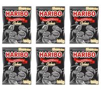 Multipack Sweet Bundle for NewHaribo Pontefract Cakes Soft Liquorice Chewy Sweets Share Bag Pack Of 6 Love A Treat Share Gift For Adults and Kids By Experts Supplies Ltd